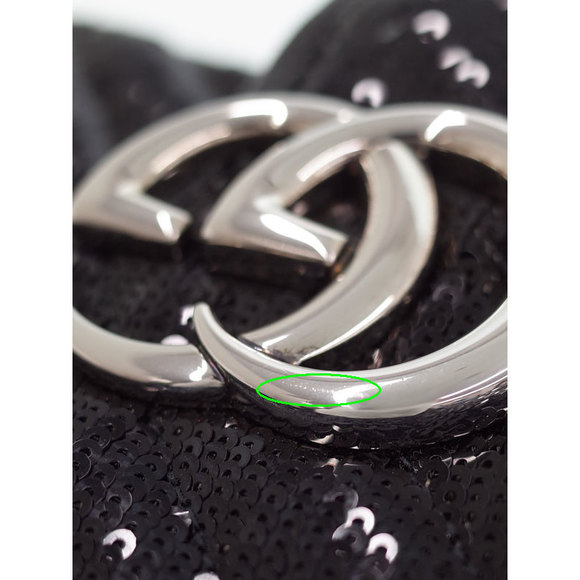 Gucci GG Marmont Small Chain Shoulder Bag Black - Picture 7 of 8